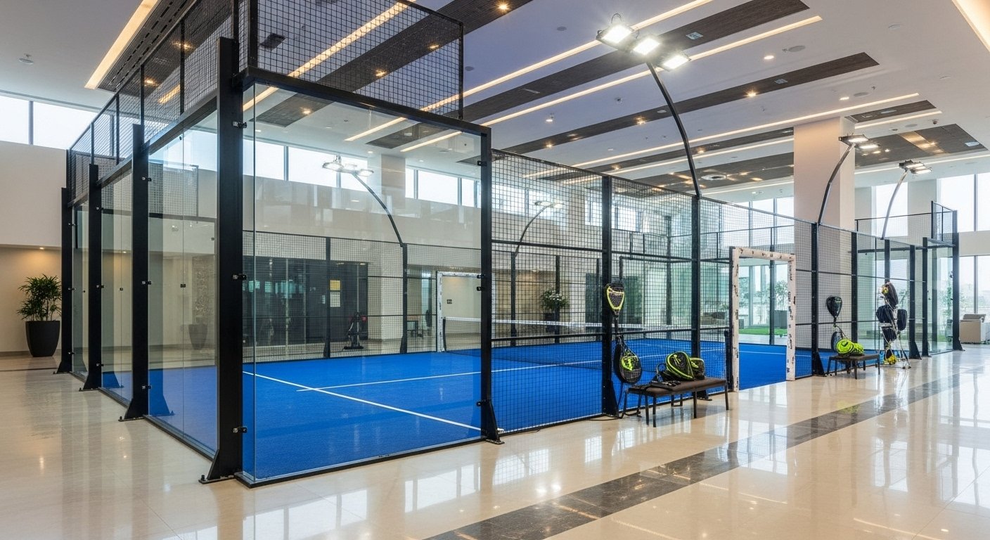 Paddle tennis court
