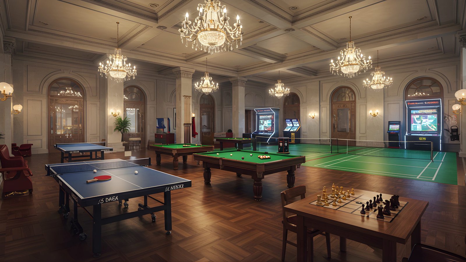 Indoor games lounge
